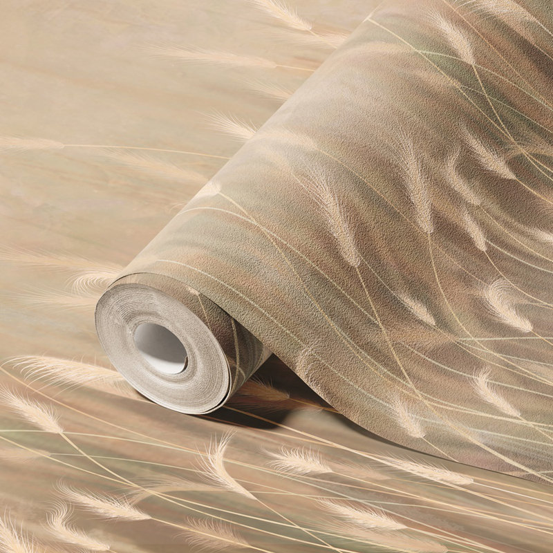 Papier peint Serene Reed Grass, Jaune, L 110,04 po x l 204 po