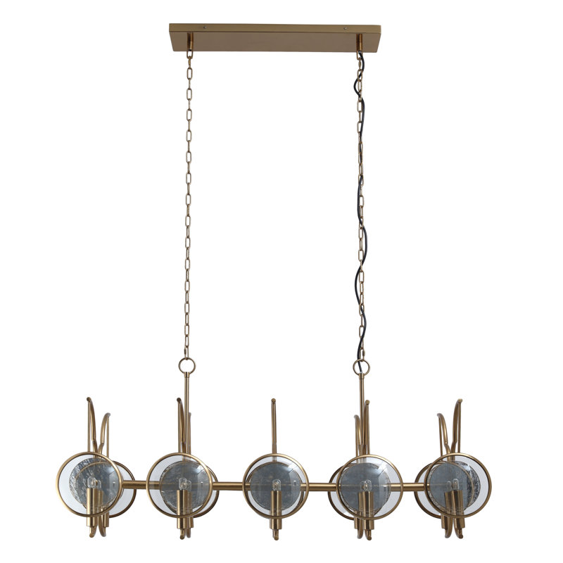 Rosdorf Park Loryanna - 10 Lt Island In Artisan Brass Finish