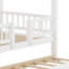 Lit superposé robuste avec escalier de rangement, glissade amusante et lit gigogne-1924613879