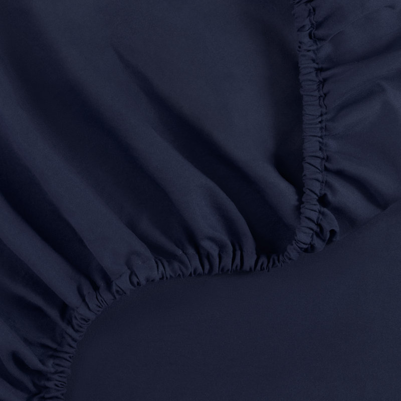 King 4 pc Sheet Set Navy, King Sheet Set + 1 Fitted Sheet + 2 Pillowcases, Blue