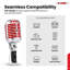 Microphone rétro à 5 cœurs classique dynamique professionnel XLR Studio-92388965