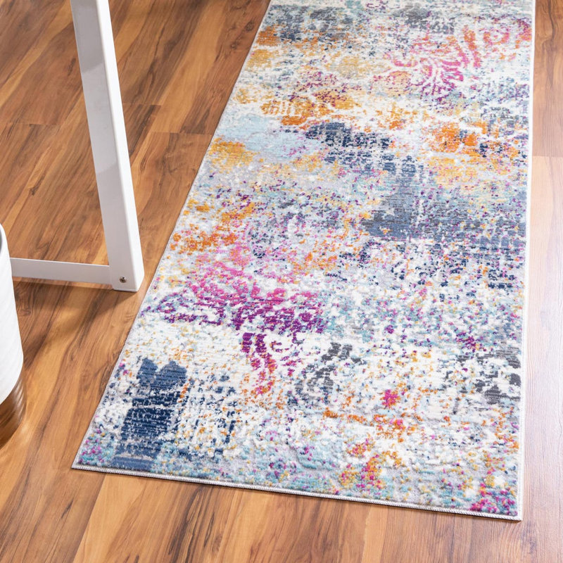Abstract Indoor Rug, Runner 2' x 5'11"