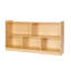 Armoire de rangement pour jouets à 2 niveaux avec casiers 5 sections pour école à domicile - brun
