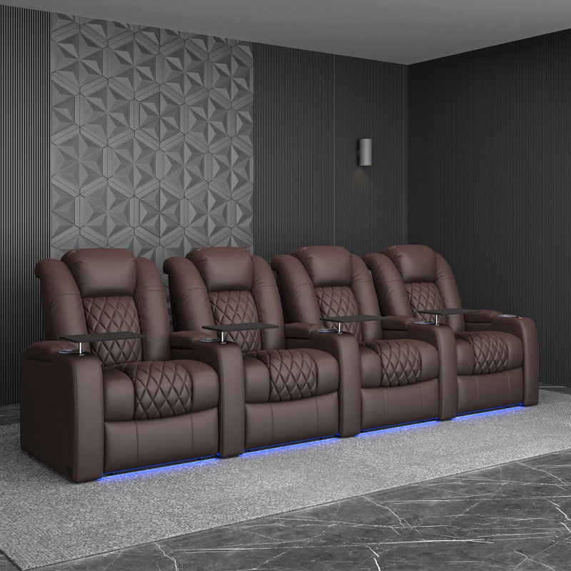 Fauteuil de cinéma inclinable Power Zero Gravity, Brun