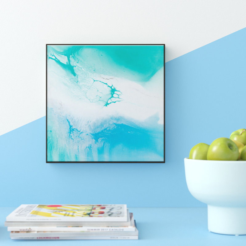 Flow 43 by Chalie MacRae - Print on Canvas, Black , 41cm H x 41cm W 