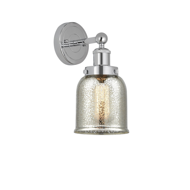 Chesaning Armed Sconce, Fog, Polished Chrome