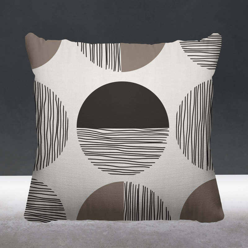 Coussin intérieur / extérieur Dubo, L 15 po x H 15 po, Beige
