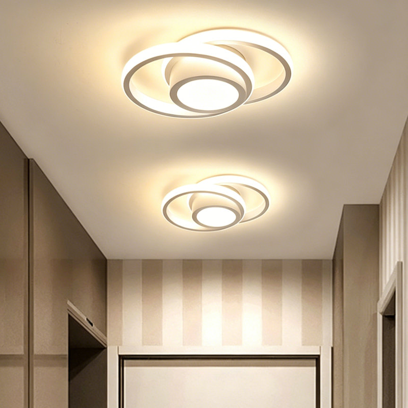 Semi Flush Mount, White