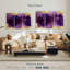 Avery forme libre mauve sur or-108033329