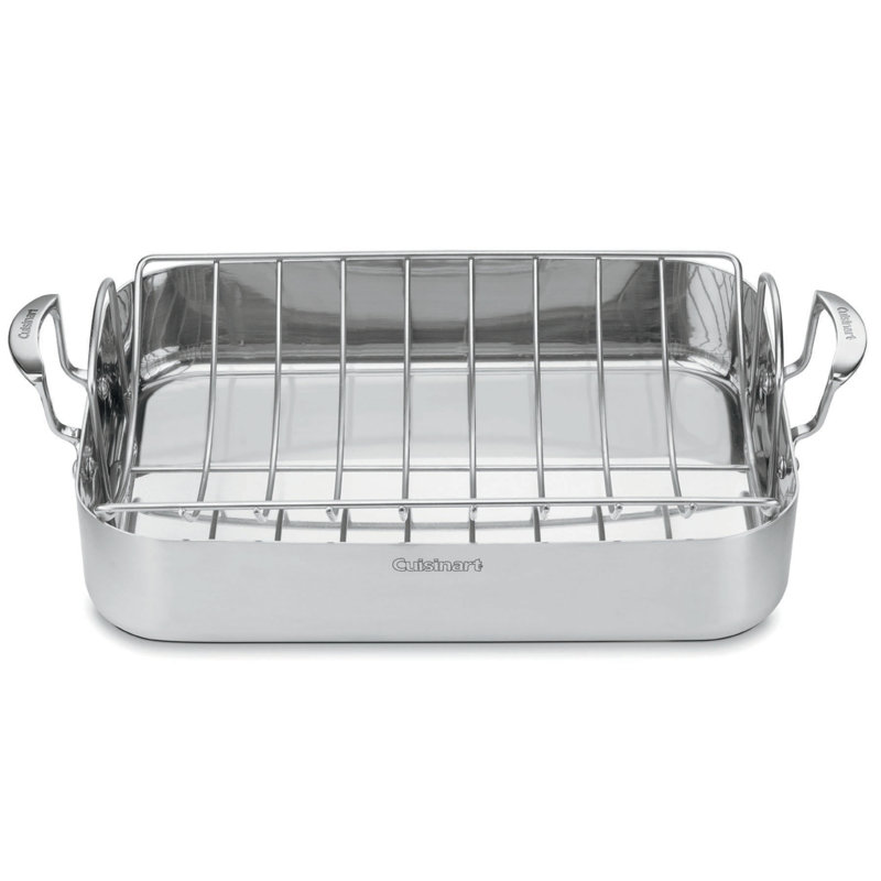 Multiclad Pro Triple Ply Stainless Cookware 16" Roasting Pan with Rack