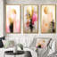 «Golden Touch Of The Orient Retro Glam Watercolor», 3 pièces sur toile-684510596-684510593