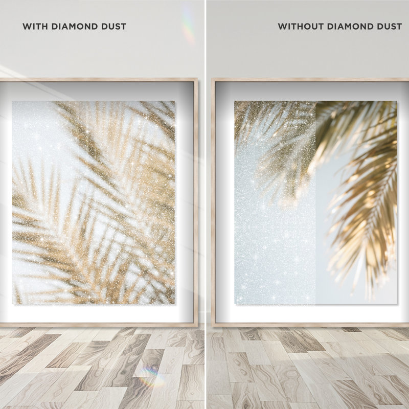 Palm Visions Set Shadowbox Floral & Botanical Print by Oliver Gal, Black Frame, 16 x 20, 21.5"H x 25.5"W