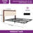 Upholstered Platform Storage Bed with LED Lights-527333902-527333900