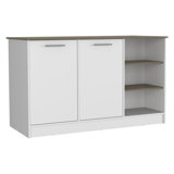 Versatile Kitchen Island with Abundant Storage and Spacious Countertop