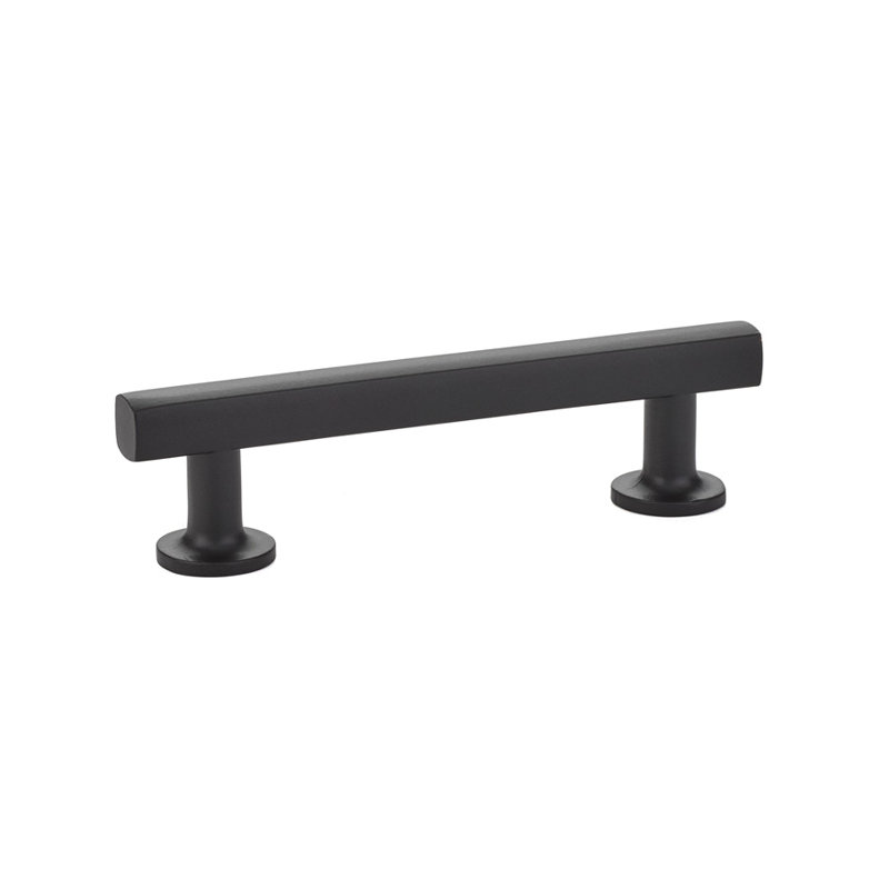 Freestone 6" Center to Center Bar Pull, Flat Black, 4"