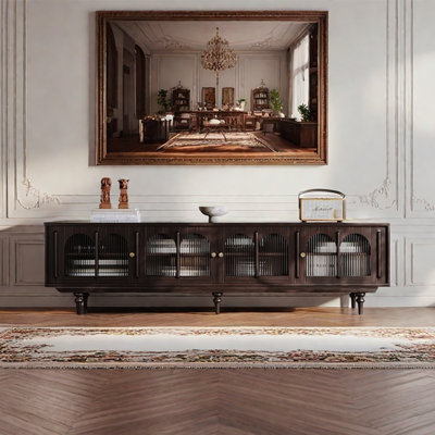 American style retro furniture TV cabinet