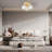 3-light Glass Flush Mount Lights-592787645