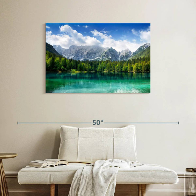 Alvord superbe lac turquoise, H 26 po x l 39 po