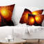 Fiery Wings of Dragon - Coussin imprimé abstrait