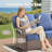 Patio Outdoor 3-Seat Sofa, Outdoor Conversation Furniture, All-Weather Rattan Couch With Cushion-90148023-90148022