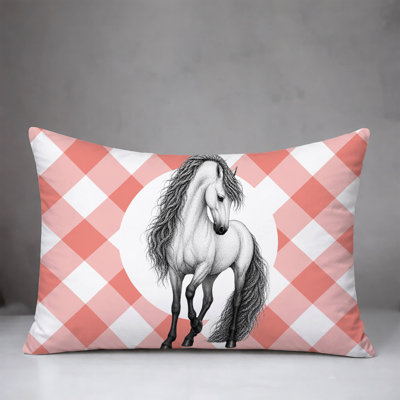 Horse Indoor/Outdoor Reversible Pillow