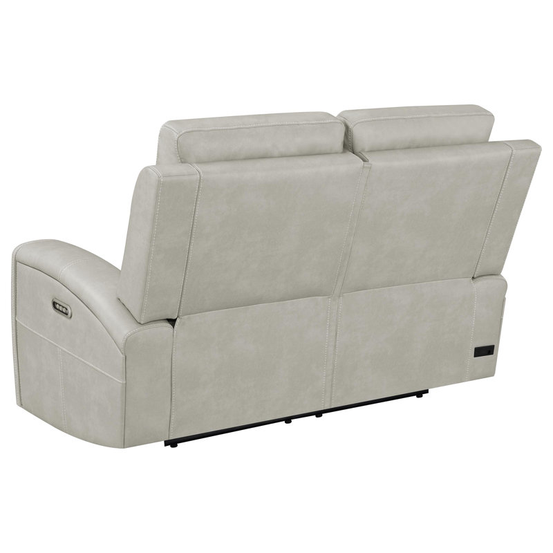 Ensemble de canapé inclinable 3 pièces Boyce, Grey Faux Leather