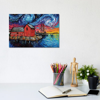 Motif I Night by Aja Trier - Wrapped Canvas Print