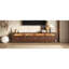 Meuble télé à DEL et centres de divertissement, 78 pouces noyer MDF Modern Home