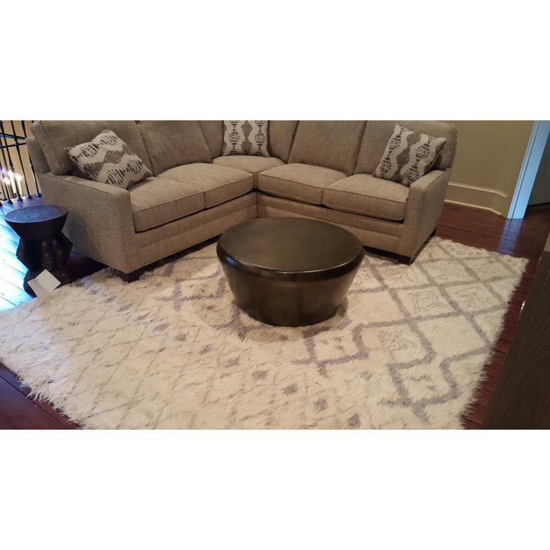 Moroccan Hand-Knotted Gray/Ivory Area Rug, Rectangle 8' x 10'