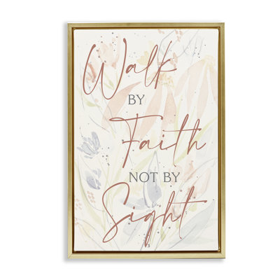 Toile flottante «Walk By Faith» par Krinlox
