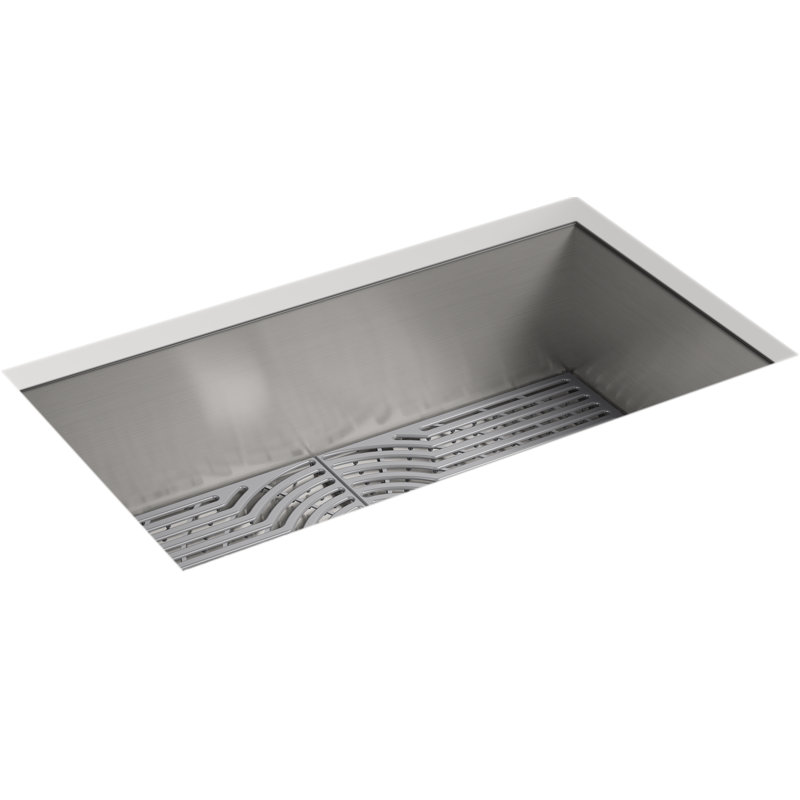 Ludington 32'' L Stainless Steel Undermount Single Basin Kitchen Sink