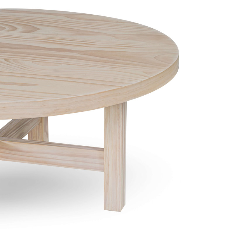 Kokomi Round Natural Wood Coffee Table (40'')