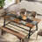 Baeumel 70.87'' Rectangle Dining Table for 6-8, Wood Kitchen Table with Strong Metal Frame-303258594