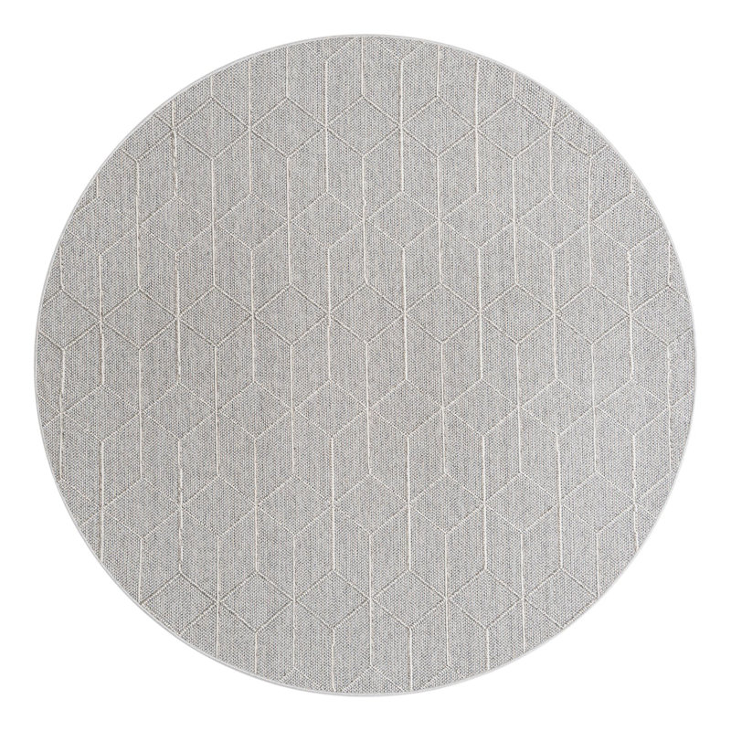 Indoor/Outdoor Trellis Area Rug, Round 7'10"