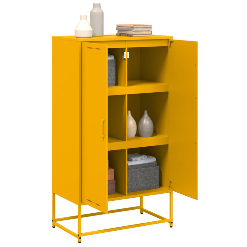 Storage Cabinet, Mustard yellow