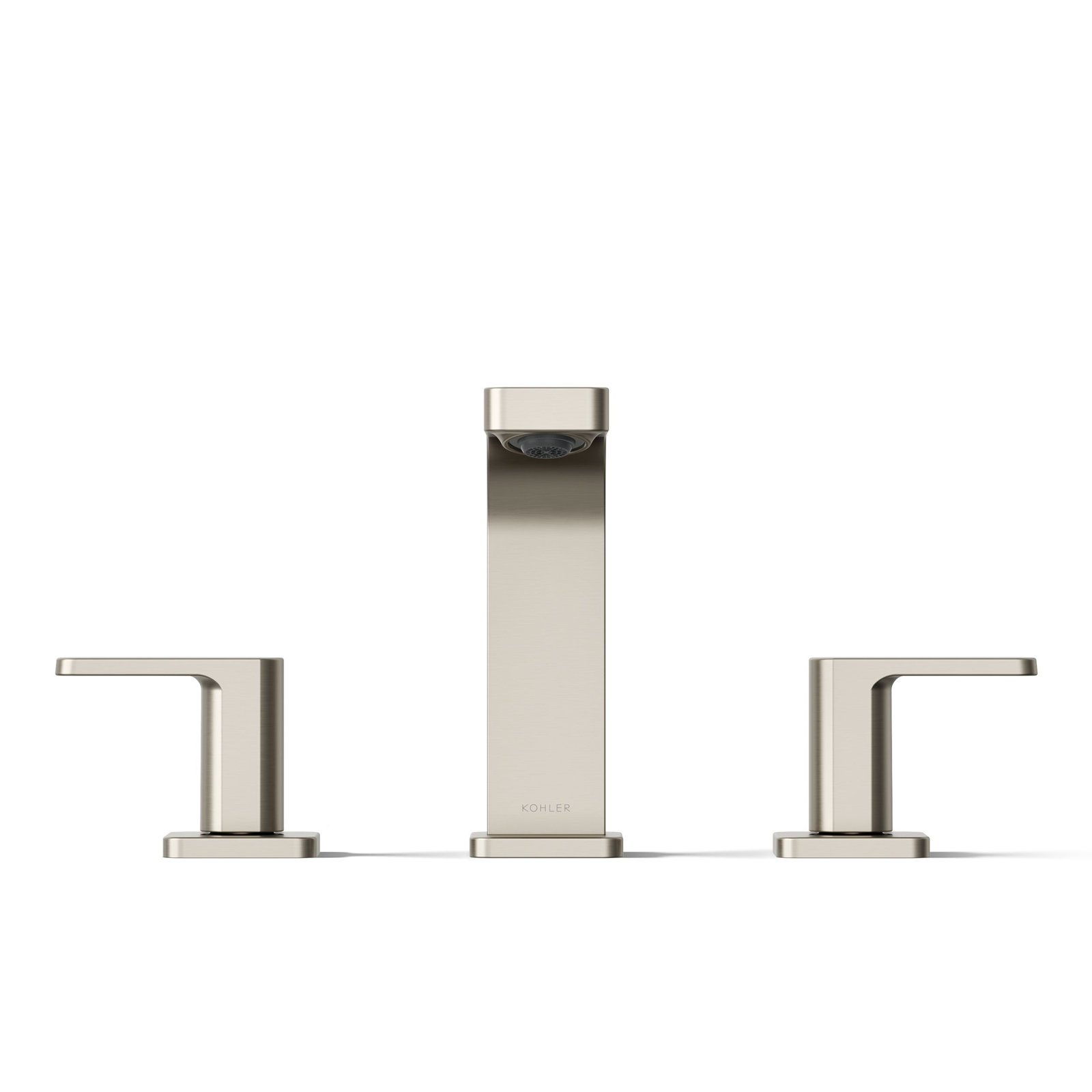 Parallel Widespread Bathroom Faucet, Vibrant Brushed Nickel, 1.2 GPM