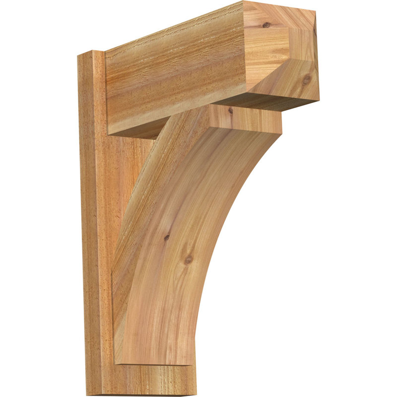 Persienne en bois rustique Thorton Craftsman,  P 20 po x H 24 po , Cèdre rouge de l'Ouest de 8 po (sciage brut)