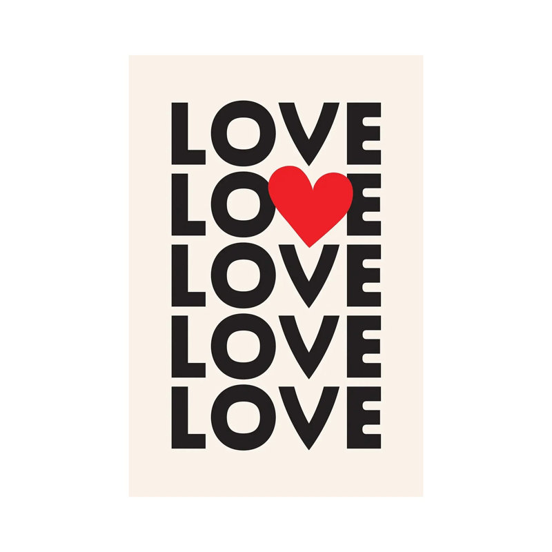 Love Thenativestate 1 Piece Wall Art on Canvas, 101.6 cm H x  66.04 cm W  x  1.905 cm D, Does Not Apply