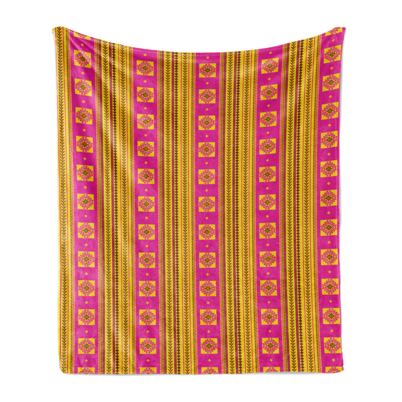 Hand Woven Throw Blanket, 60" W x 80" L