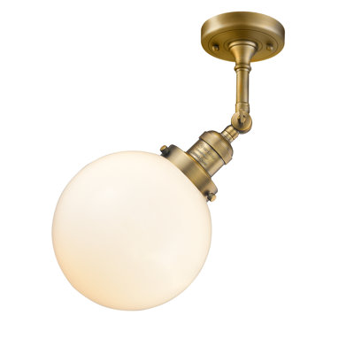 Plafonnier semi-encastré à 1 lumière Zarmayr