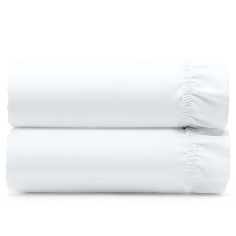 Paquet de 2 draps-housses 100% coton biologique California, King