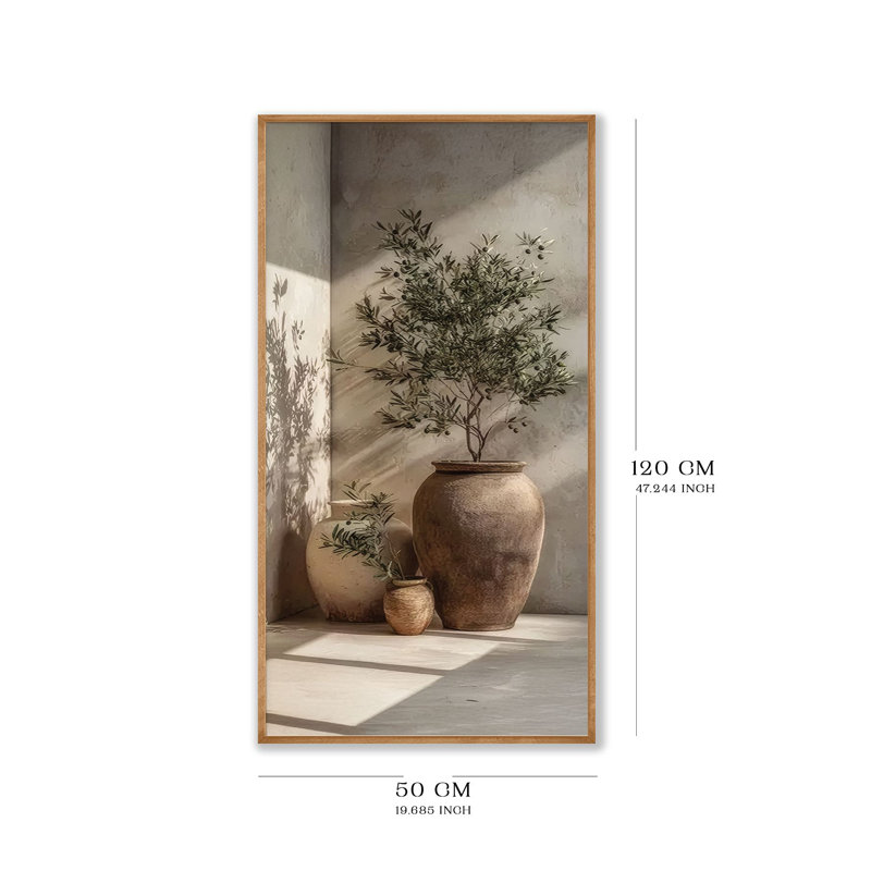 Élégante peinture encadrée décorative, 47,2 po x 19,7 po | Cadre 100% bois massif (épaisseur: 0,8 pouce) et œuvre d'art en panneau de fibres à densité moyenne 100% (épaisseur: 0,1 pouce) | Impression numérique époustouflante pour le salon, le bureau et la maison