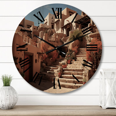 Horloge murale en bois massif Alkurhah