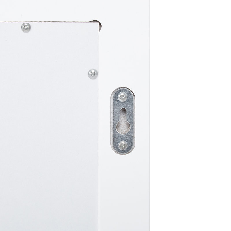 Emmerlyn Flat Mirror with Shelves
