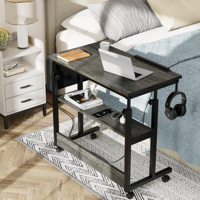 Brytanie Height Adjustable Standing Computer Desk with Power Outlets by Wade Logan