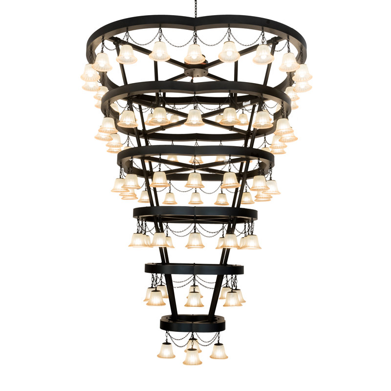 Cretella 84 - Light Dimmable Tiered Chandelier