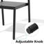  Ensemble de chaises de salle à manger en aluminium empilables pour l'extérieur-45713551