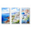«Blue and White Santorini Village III - Grèce», art mural-1037192616-1037192618