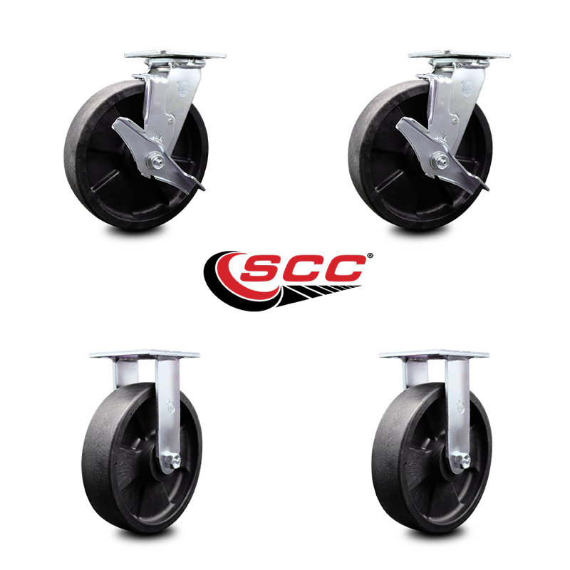 4-Piece Rubbermaid Caster Set