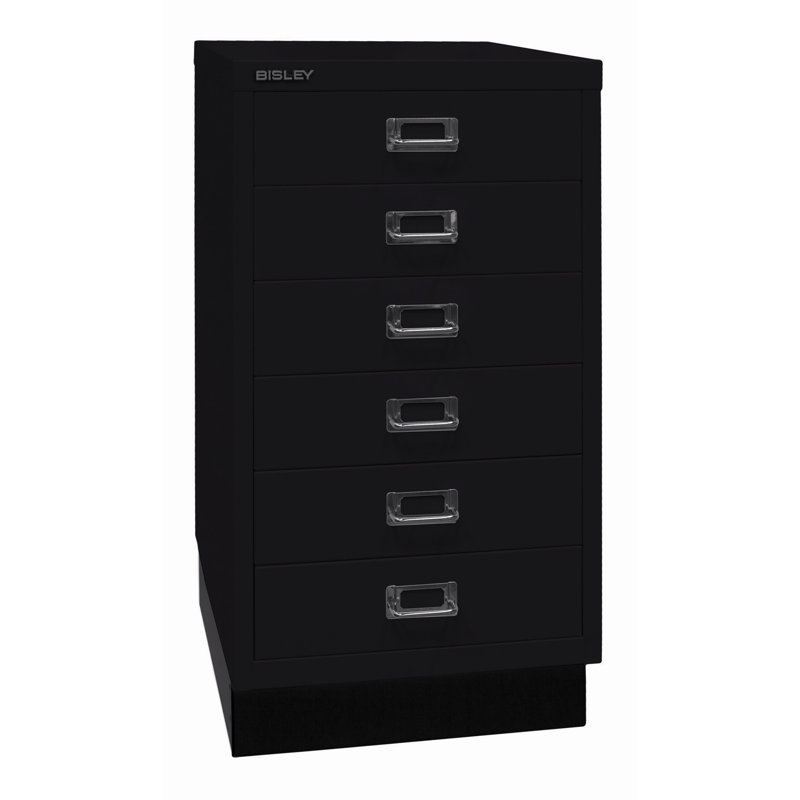 39er 34.9cm Wide 6 -Drawer File Cabinet, Black